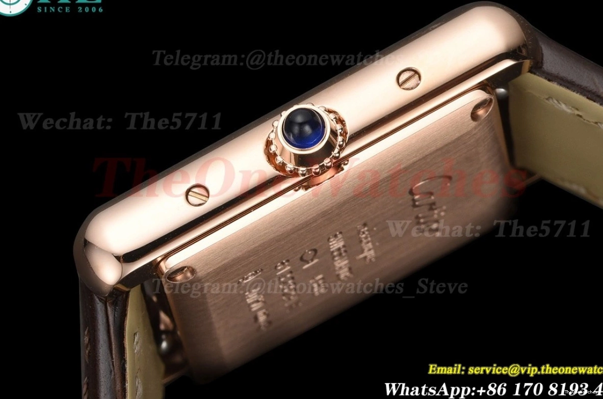 F1F Tank White Louis LE Brown RG 22mm Dial Quartz 0114